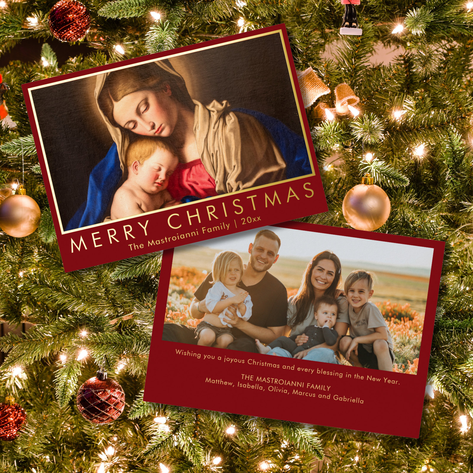 Madonna and Child Christmas card
