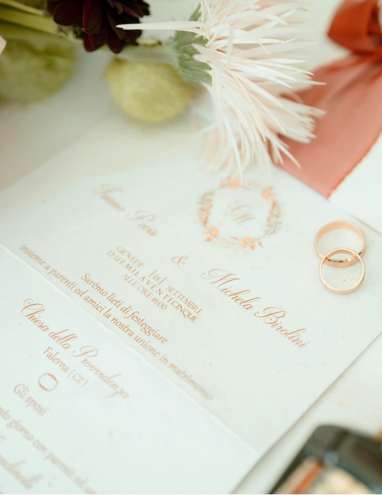 Italian wedding invitation