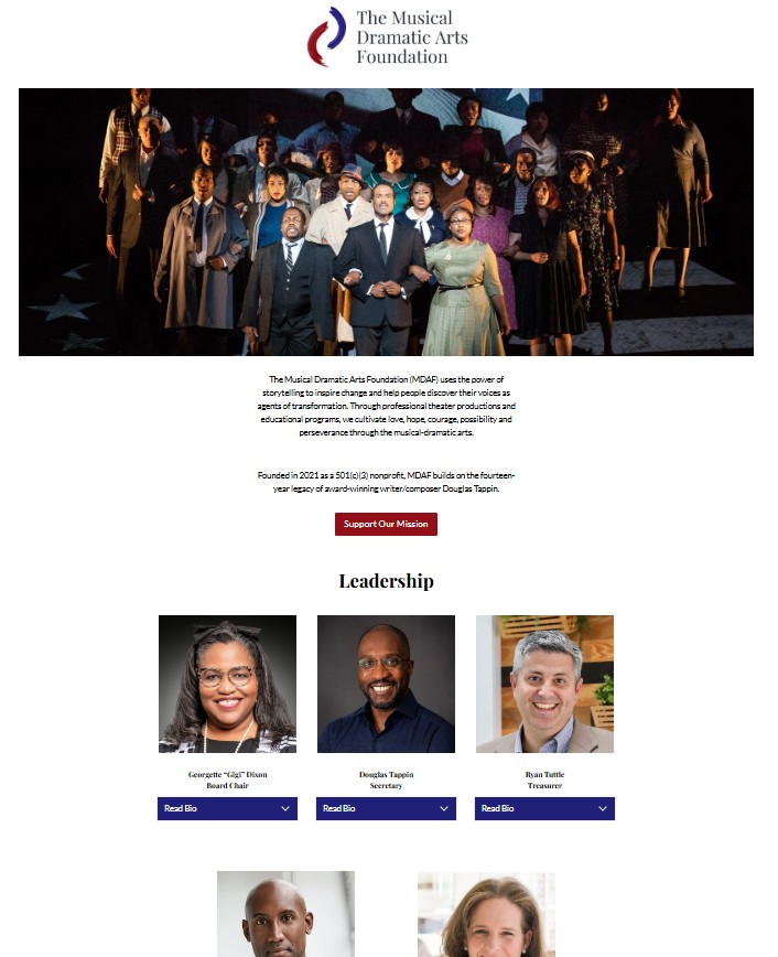 Musical Dramatic Arts Foundation website