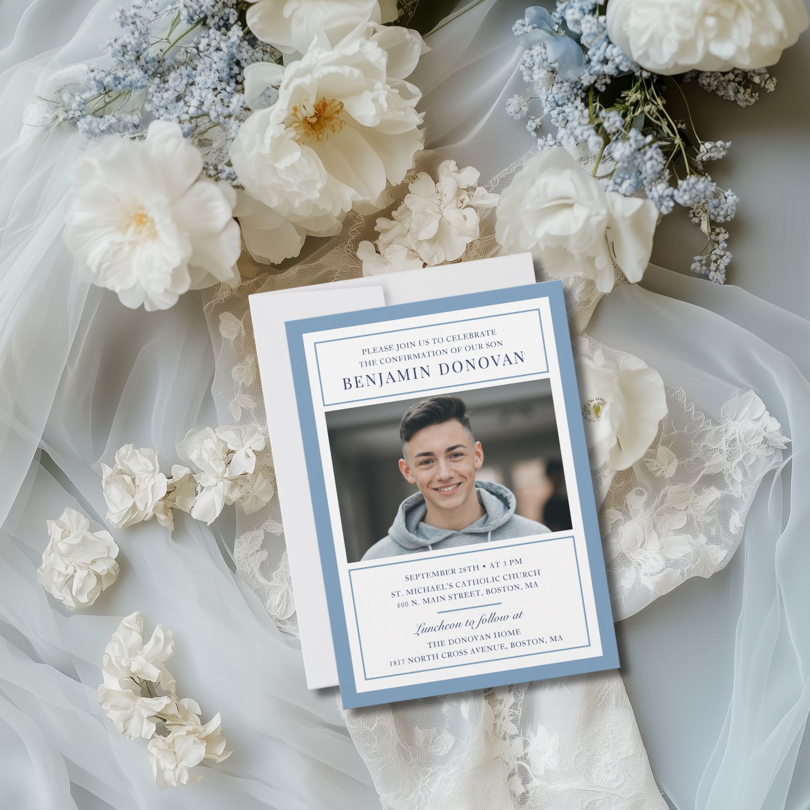Tailored Elegance Confirmation Invitation